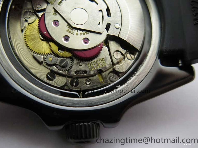 Edition SA3135 Black Black Green Strap Rubber Submariner Best 5GF Ceramic Dial on 40mm 0425